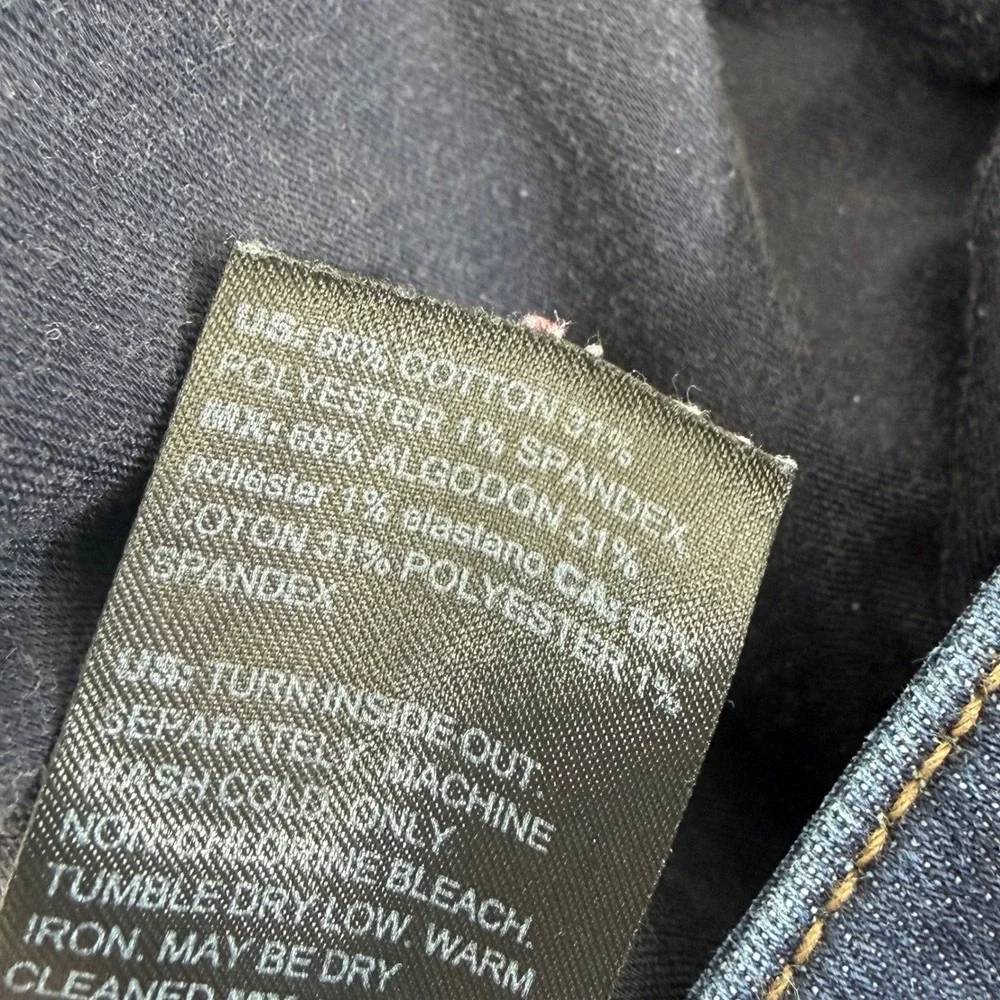 White House Black Market High Rise Skinny Ankle Sculpt Jeans Indigo Blue Size 10